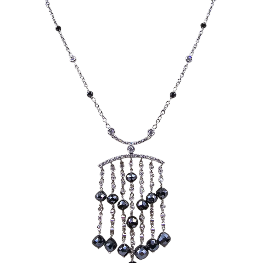 Collier mit Brillanten & Diamanten – Bild 2