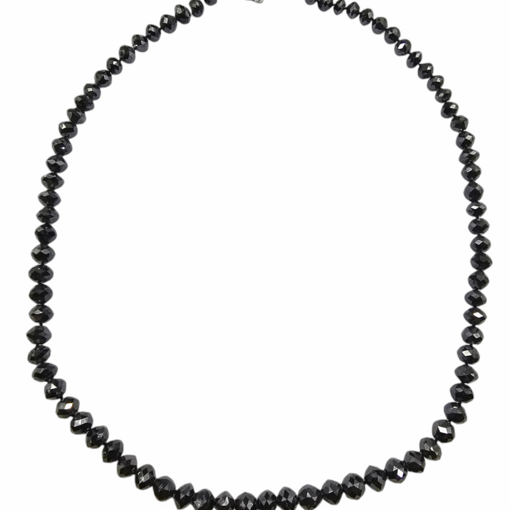 Black Diamonds Halskette mit Zertifikat – Bild 2