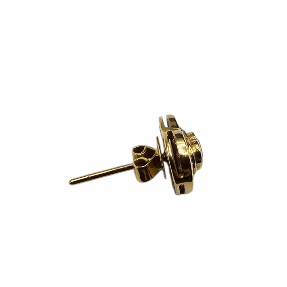 Herzohrstecker mit Saphir und Brillanten – Bild 2