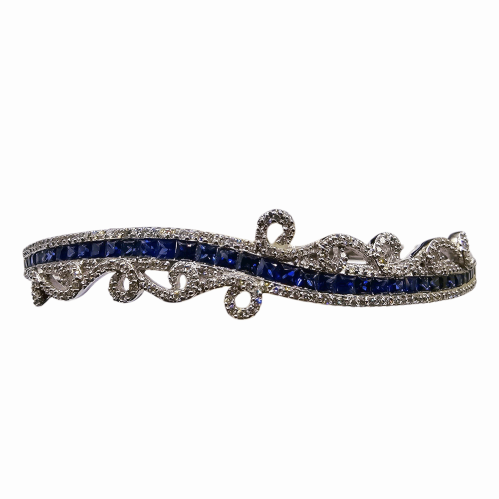 Brillant Armband mit Saphire
